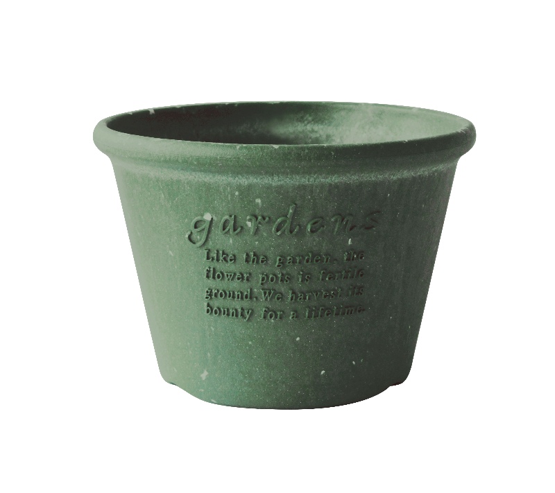 vaso basso papier verde hachiman decorazione casa